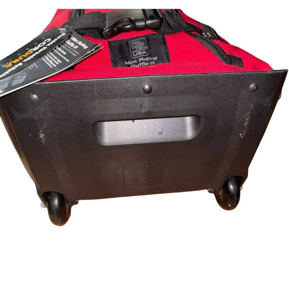 NEW Club Glove Cordura Fabric The Classics Mini Rolling Duffle III Red